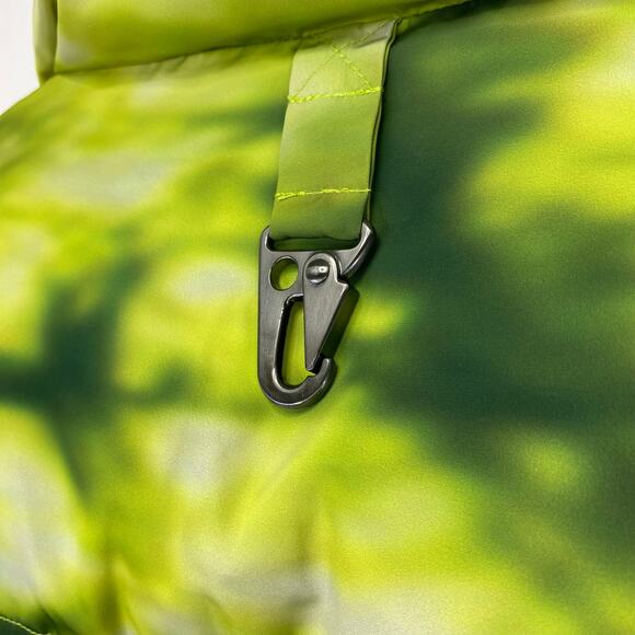 Daily Paper Down Puffer Jacket / Vest Green Tie Dye Womens XL Cropped Streetwear - Picture 10 of 16